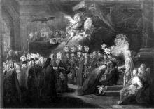 Die Stiftung des Schwarzen Adlerordens durch König Friedrich I. von Preußen am 17. Januar 1701 in Königsberg