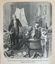 Bismarck und Jules Favre während der Verhandlung im Hause der Frau Jessé  in Versailles