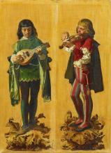 Fries mit fünf Musikanten in historischem Kostüm