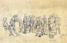 Kaiser Wilhelms 90. Geburtstag (Kompositionsskizze)