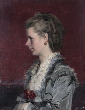 Bildnis Malvina von Werner, Gattin des Künstlers