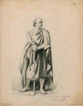 Männliche Gewandstudie, stehend