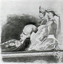 Aufbahrung der Leiche Kaiser Wilhelms im Dom