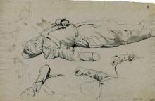 Toter französischer Soldat, Arme u.a.