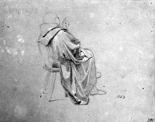 Figur mit M&ouml;nchskutte