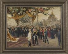 Eröffnung des Berliner Reichstages auf dem Königsplatz am 25. Juni 1881