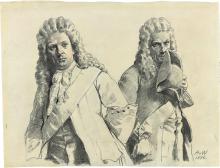 Figuren zu Markgraf Christian zu Brandenburg-Schwedt und Friedrich Ludwig von Schleswig-Holstein-Sonderburg-Beck