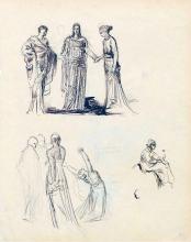 Mehrere Frauen und ein bacchantischer Tanz