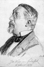 Porträtstudie des Schriftstellers und Dichters Joseph Victor von Scheffel