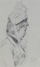 Bildnis einer Dame mit Haube (Prinzessin Irene von Hessen-Darmstadt)