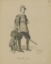 König Philipp IV. von Spanien im Jagdkostüm