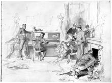 Im Etappenquartier vor Paris, Studie