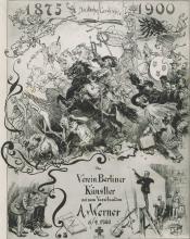 Festblatt des Vereins Berliner Künstler für Anton von Werner