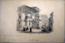 Ansicht von Barcelona (Kopie nach Holzstich von Bertrand, 1857)