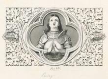 Vier Porträt-Vignetten zu <cite>Jungfrau von Orléans</cite> von Friedrich Schiller
