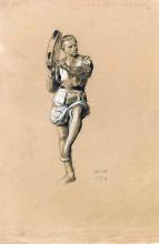 Tanzender Jüngling mit Tamburin