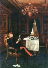 Graf Moltke in seinem Arbeitszimmer in Versailles (19. November 1870)