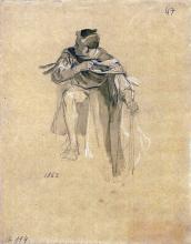 Männliche Gewandstudie