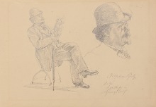 Wilhelm Scholz, ganze Figur und Kopf