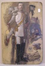 Porträt Kaiser Wilhelm II. in Garde du Corps-Uniform - Studie