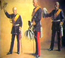 Modellstudie zu Großherzog Carl Alexander von Weimar und zwei Generale