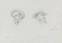 Bildnisse der Maler Viktor Paul Mohn und Edmund Kanoldt
