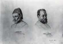 Bildnisse des Malers Ascan Lutteroth und des Historikers Albert Jansen