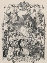 Programm des Weihnachtsfestes des Vereins Berliner Künstler am 10. Februar 1872