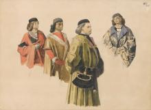 Vier italienische Herren der Renaissance