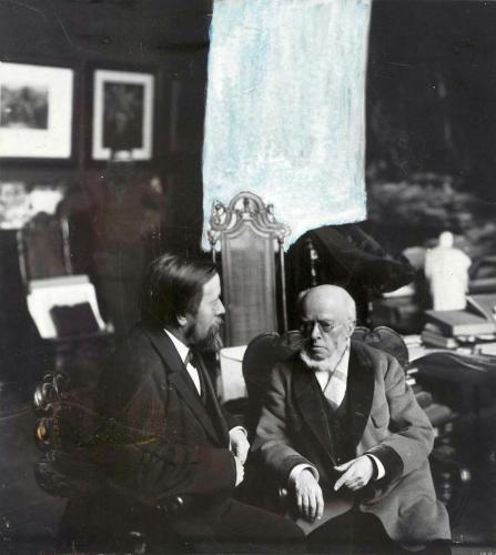 Zander & Labisch: Anton von Werner und Adolph Menzel in dessen Atelier