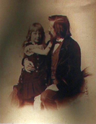 Anton von Werner mit Tochter Adeline