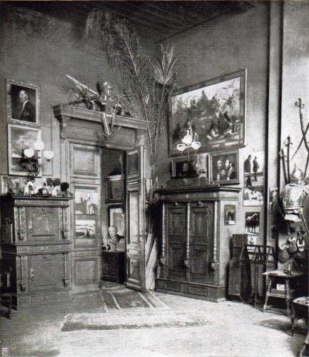 Atelier mit Blick zur Tür in der Villa VI.