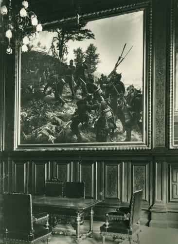 Emil Eichacker: Wandbild <cite>Sturm auf den Spicherer Berg</cite>